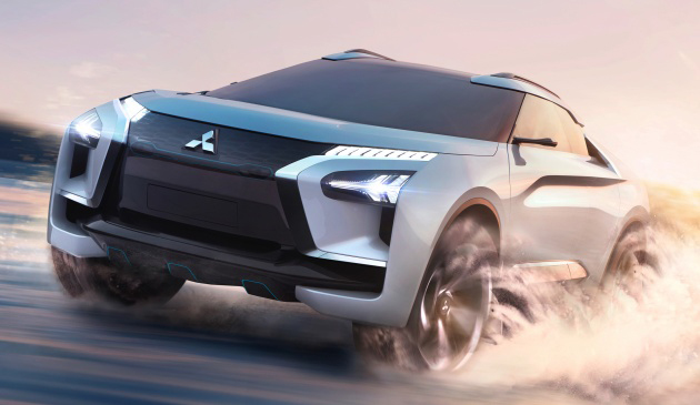 Cận cảnh chi tiết Mitsubishi E-Evolution Concept SUV công nghệ cao 