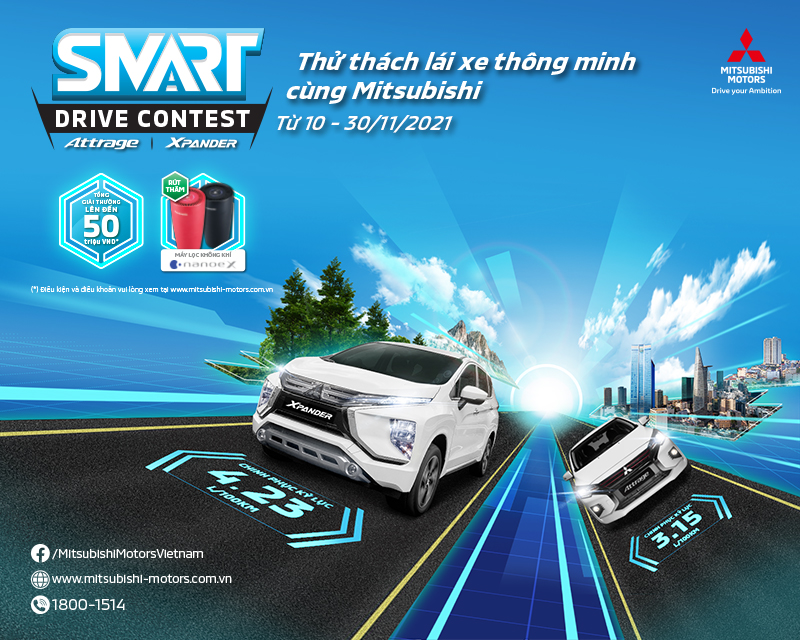 Thử thách lái xe thông minh cùng MITSUBISHI – SMART DRIVING CONTEST
