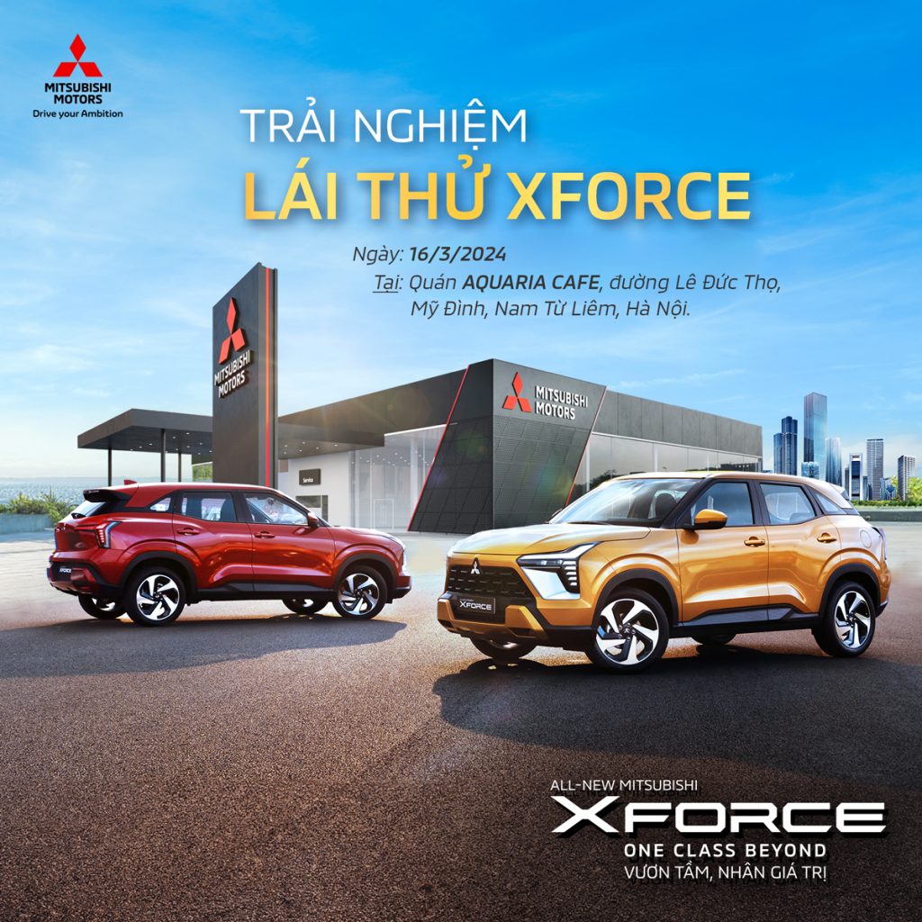 Sự kiện trưng bày và lái thử xe Mitsubishi tại khu vực SVĐ Mỹ Đình